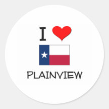 I Love Plainview Texas Sticker