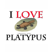 I Love Platypus t-shirts