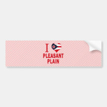 I love Pleasant Plain, Ohio Bumper Sticker