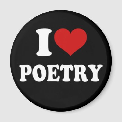 I Love Poetry Refrigerator Magnets