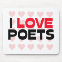 I LOVE POETS mousepads