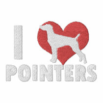 I Love Pointers Embroidered Shirt (Polo) embroidered shirts