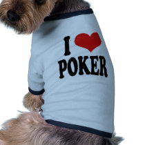 I Love Poker pet clothing