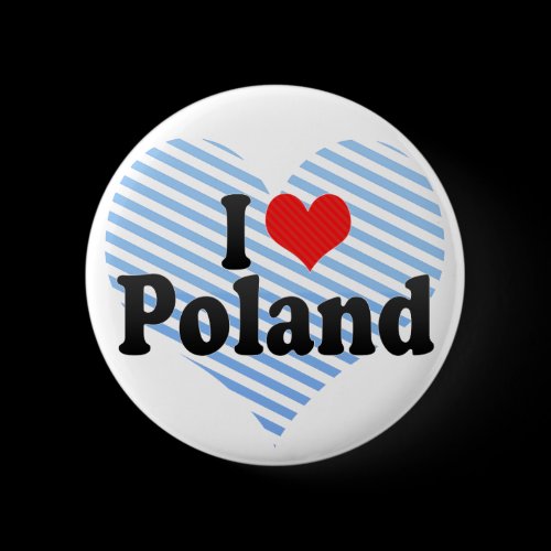 I Love Poland Pin