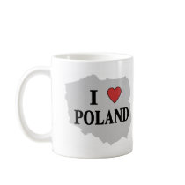 I Love Poland mugs