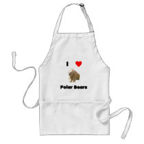 I love polar bears Apron by towalj I love polar bears Apron