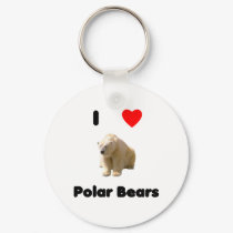 I love polar bears Keychain
