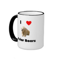 I love polar bears Mug by towalj I love polar bears Mug
