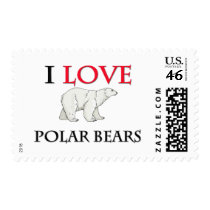 I Love Polar Bears Stamps