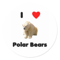 I love polar bears Sticker
