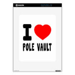 I Love Pole vault Skins For iPad
