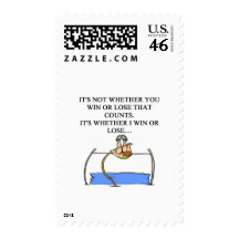 i love pole vaulting postage