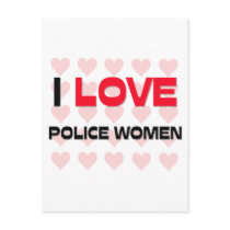 I LOVE POLICE WOMEN postcards by professions I LOVE POLICE WOMEN postcards
