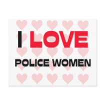 I LOVE POLICE WOMEN postcards by professions I LOVE POLICE WOMEN postcards