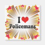 I Love Policemans Refrigerator Magnets