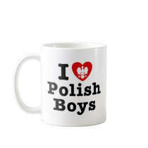 I Love Polish Boys Coffee Mugs
