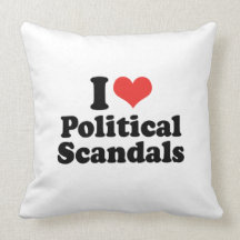 I LOVE POLITICAL SCANDALS - .png Pillow