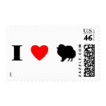 I Love Pomeranians Postage Stamps