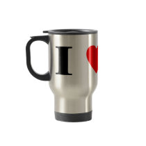 I Love Pomeranians Travel Mug by MenagerieMayhem I Love Pomeranians Travel Mug