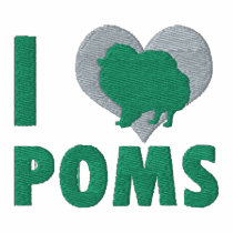 I Love Poms Embroidered Shirt (PoloT-Shirt embroidered shirts