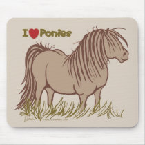 I Love Ponies mousepads by PaintingPony I Love Ponies mousepads