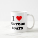 I Love Pontoon Boats Coffee Mugs