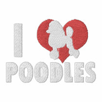 I Love Poodles Embroidered Shirt (Polo Shirt) embroidered shirts by MenagerieMayhem I Love Poodles Embroidered Shirt (Polo Shirt) embroidered shirts