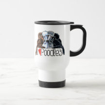 I Love Poodles Mug