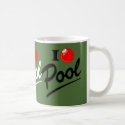 I Love Pool Saying - Billiards Game Classic White Coffee Mug