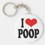 I Love Poop Key Chain