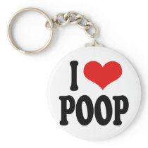 I Love Poop Key Chain