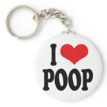 I Love Poop Key Chain