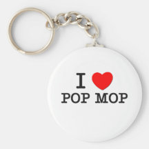 I Love Pop Mop Key Chains