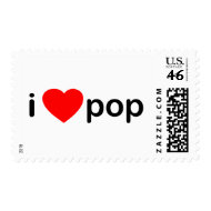 I Love Pop stamp