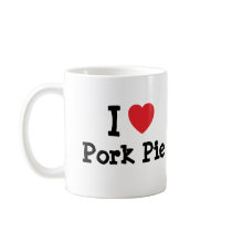 I love Pork Pie heart T-Shirt mugs