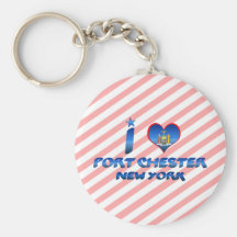 I love Port Chester, New York Key Chains