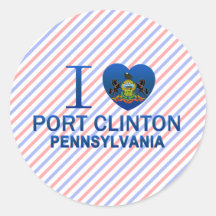 I Love Port Clinton, PA Stickers