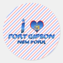I love Port Gibson, New York Sticker