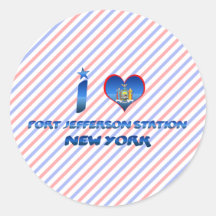 I love Port Jefferson Station, New York Stickers