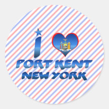 I love Port Kent, New York Stickers