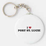 I Love Port St. Lucie Florida Keychain