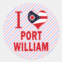 I love Port William, Ohio Stickers