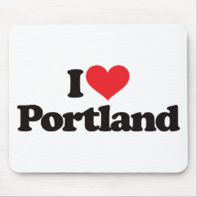 I Love Portland Mouse Mats