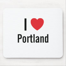 I love Portland mousepads by funnycustomtshirts I love Portland mousepads