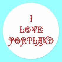 I love Portland stickers