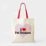 I Love Pot Stickers Tote Bags