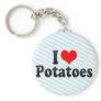 I Love Potatoes Keychain