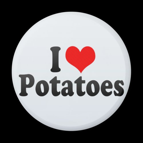 I Love Potatoes Fridge Magnets
