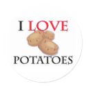 I Love Potatoes sticker