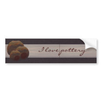I Love Pottery Bumper Sticker bumper stickers by Hafapea I Love Pottery Bumper Sticker bumper stickers